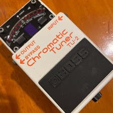 Boss TU-2 Chromatic Stage Tuner Guitar Bass Effect Pedal White Music Instruments