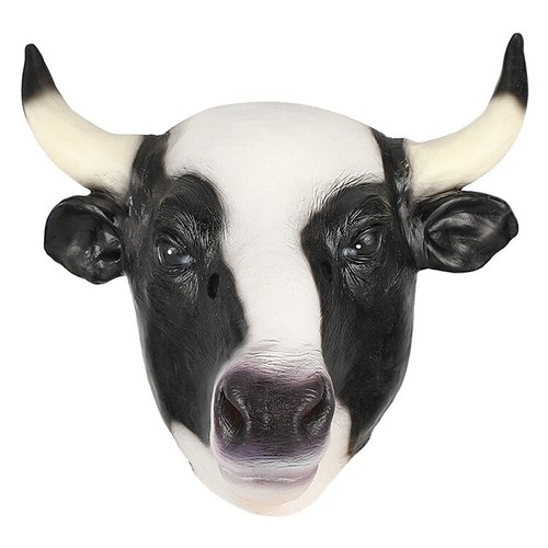 Masquerade Halloween Latex Fancy Animal Head Mask Creepy Party Cosplay Costumes - Picture 35 of 63