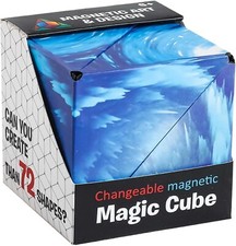 Shape Shifting Box - Magnetic Cube - Magic Cube for Kids - Blue Color Cube
