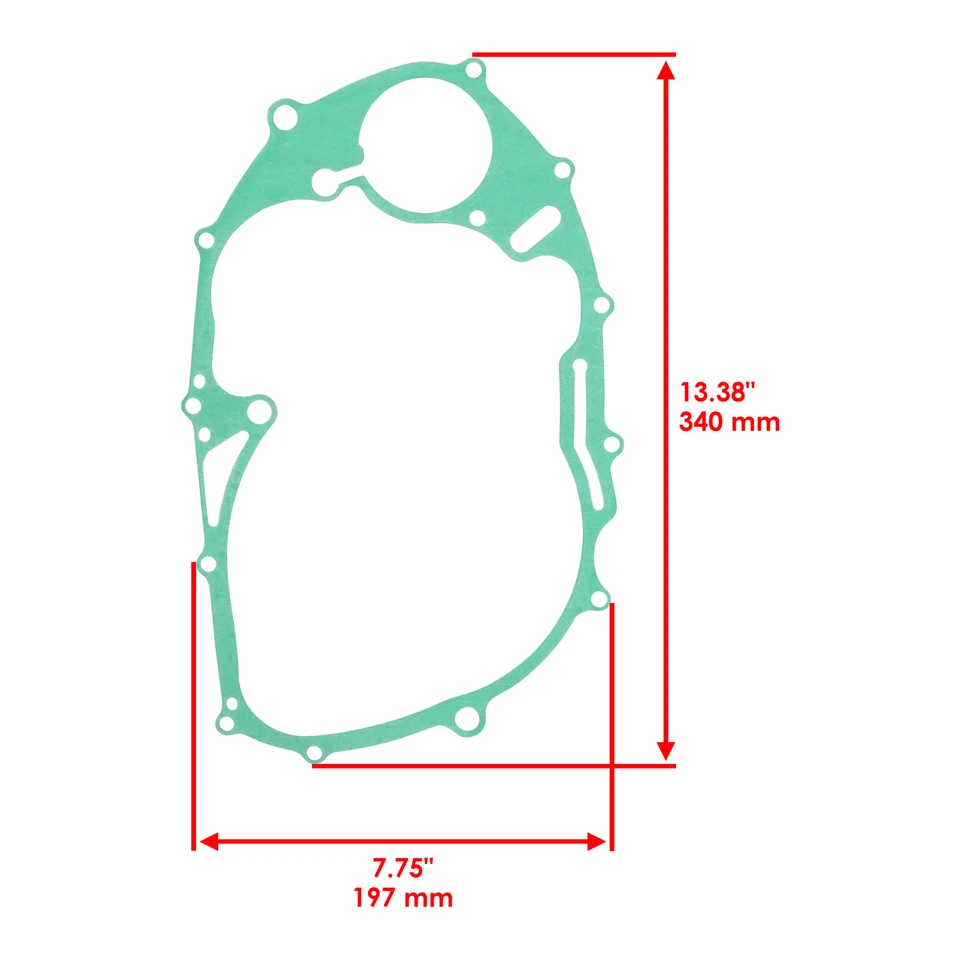 Clutch Cover Gasket for Yamaha XVS650 V-Star 650 Custom 1998-2016 - Image 2 of 4