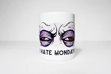 Cup Sarcastic Funny “I HATE MONDAYS ”Mug Funny White Coffee Mug Gift Friend