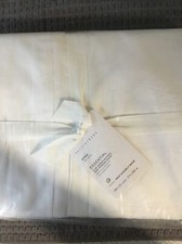 Potterybarn King Essential 300 Thread Count Flat Sateen Sheet E3F