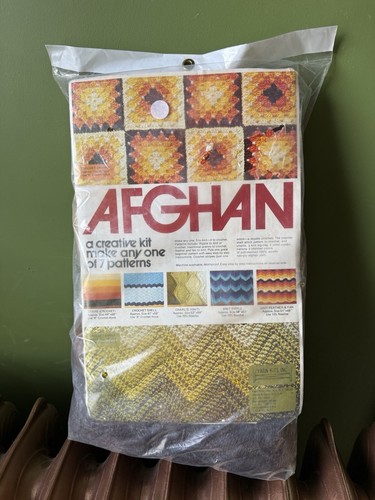 Yarn Kits, Inc. Afghan Kit 5 Colors and 7 Patterns Yarn