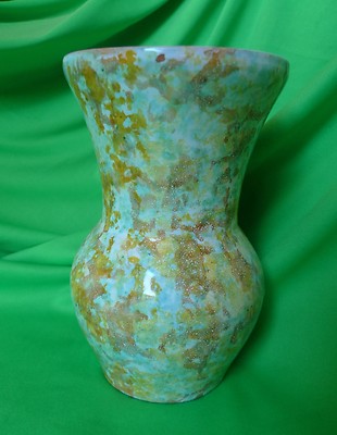 Vintage Sweden Scandinavian pottery Multi-Color VASE signed GZ Gerd Zinnerstrom