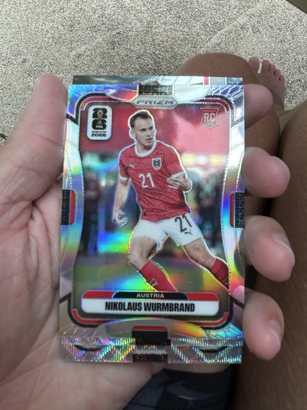 Nikolaus Wurmbrand 2026 Panini Prizm FIFA World Cup Silver Rookie #150 Austria