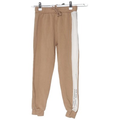 H&M, Jogginghose, Größe: 134, Beige/Weiß, Baumwolle/Polyester, Sonstiges #eAE