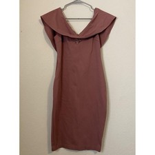 Windsor Rusty Pink Off the Shoulder Bodycon Dress Size S