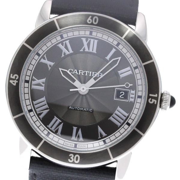 CARTIER RONDE CROISIERES DE CARTIER WSRN0003 42mm SS Rubber Date Automatic #C368 image 6