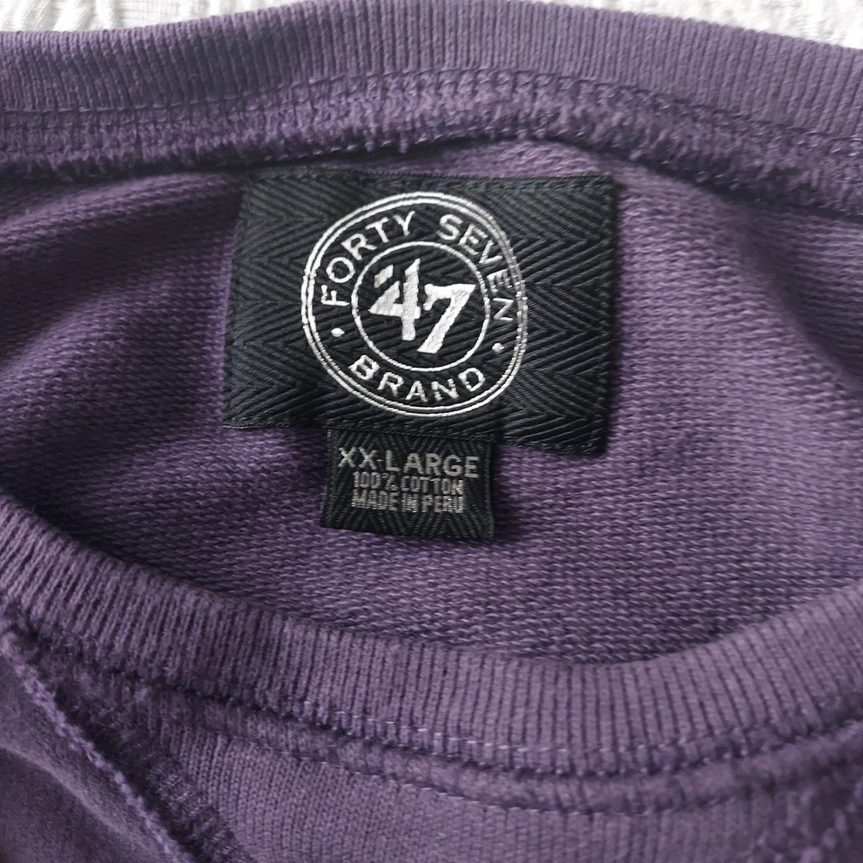 SUDADERA NEW ORLEANS HORNETS HOMBRE MARCA 47 VINTAGE SLIM FIT TALLA XXL Foto 4 de 4