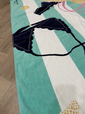 Kate Spade New York Beach Towel Summer Swim Pool Graphic Striped