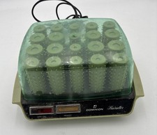 Vintage Dominion Hair Setter Travel Compact Hot Rollers Curlers Model 1871