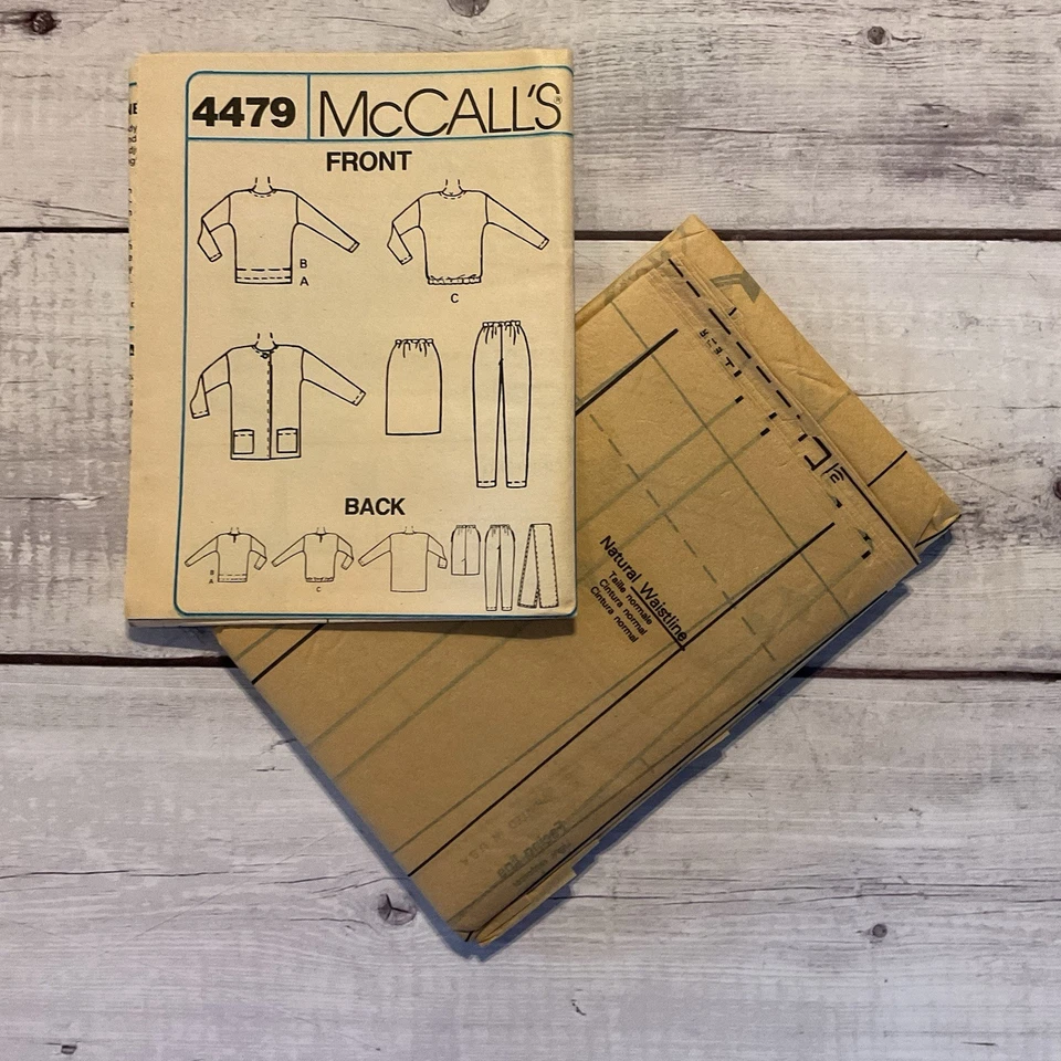 McCalls 8118 Sewing Pattern Jacket Tunic Top Shirt Skirt Pants Size 22-24 UNCUT - Image 3 of 4