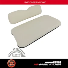 NEW White Golf Cart Front Cushion Set Fits EZGO TXT