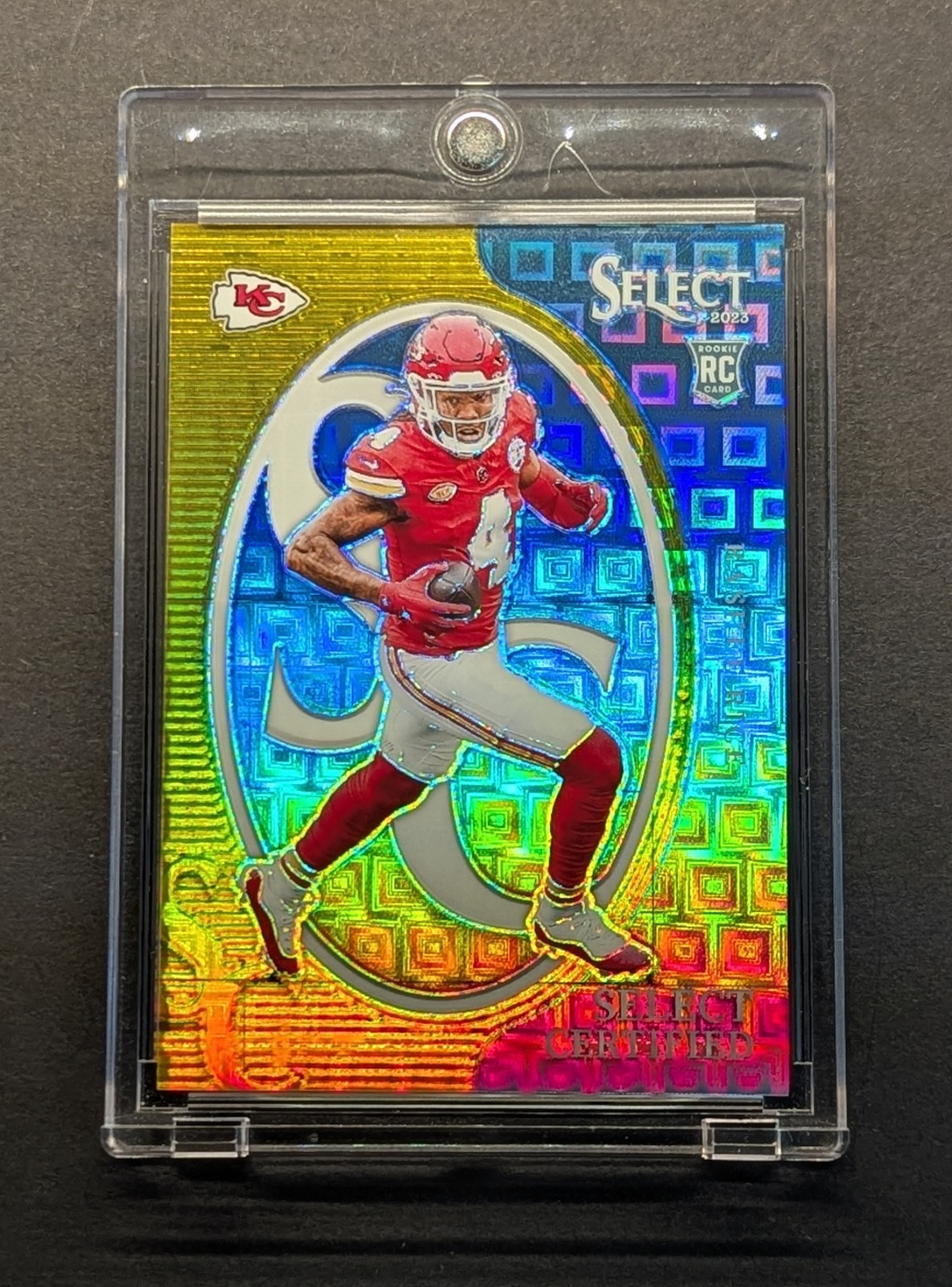 RASHEE RICE Rookie 2023 Select Certified Gold Pandora Prizm SSP /10 RC