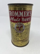 Trommer's Malt Beer Flat Top Beer Can USBC 139-33 John F Trommer Inc New Jersey