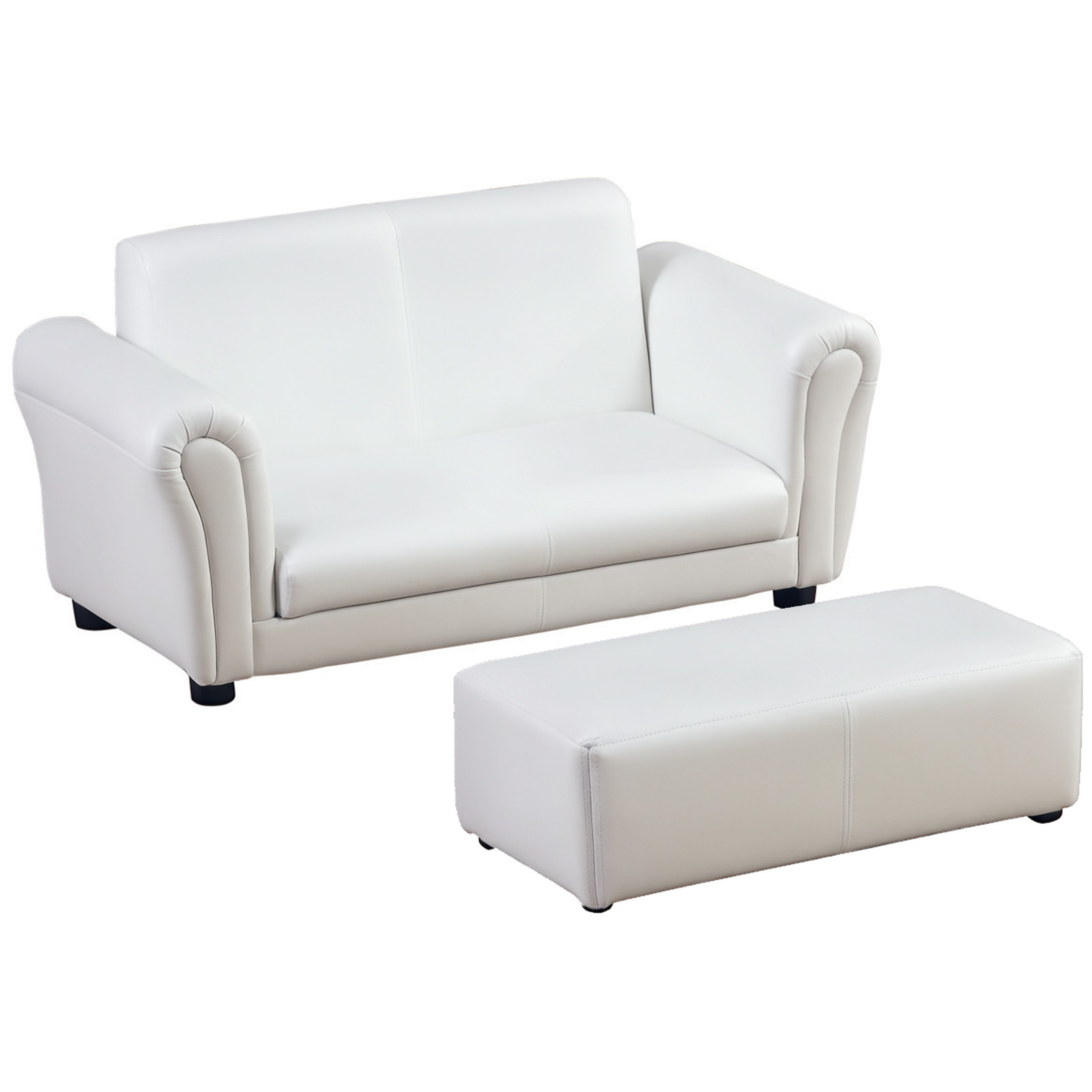 HOMCOM Kids Sofa 2 Seater Childrens Armchair Furniture Bedroom Playroom