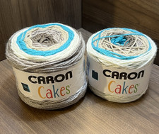 Caron CAKES Yarn CAKE POP 7.1oz/ 383yds. Lot of 2 FULL PARTIAL