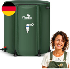 Regentonne Regenfass 200 L Mit Auslaufhahn PVC UV Beständig 70 X 60 Cm Grün