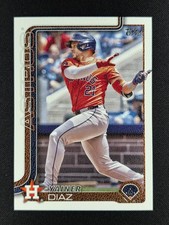 Yainer Diaz 2025 Topps Canvas Parallel 07/50 #299 ASTROS