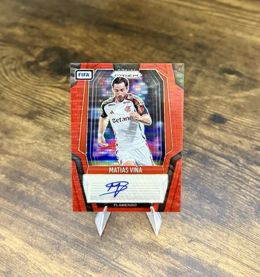 #ad #ad 2025 26 Panini Prizm FIFA Matias Vina Auto Red Pulsar Prizm SP #S MV $14.95