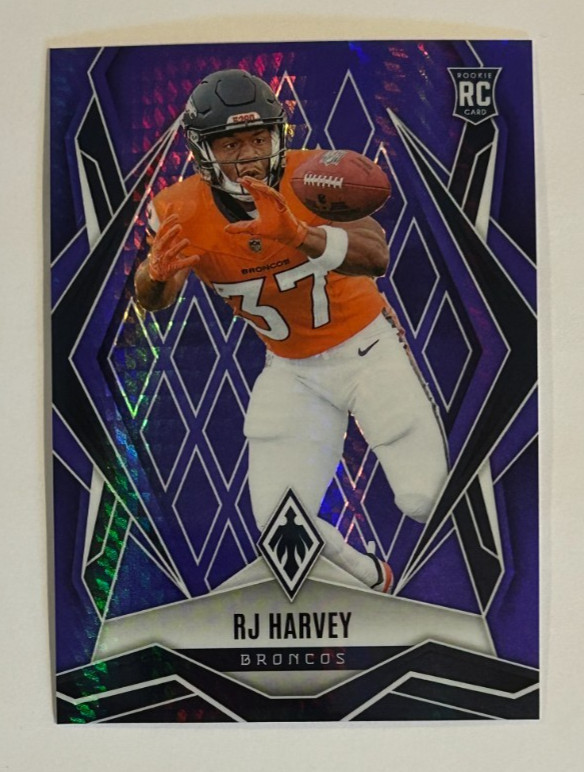 RJ Harvey 2025 Panini Phoenix Purple Hyper Parallel /249 RC #176