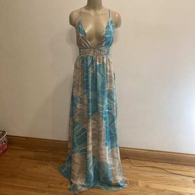New Lulus size X large multi color long dress Pretty Summer | eBay