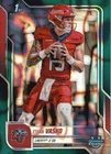 2025 Bowman Chrome University Football Teal Lava Refractor Ethan Vasko #36