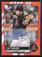 2023 Topps Big League #161 Zac Gallen Electric Orange Autograph