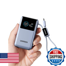 UGREEN Nexode Pro Power Bank 10,000mAh 45W, Compact Portable Charger, Built-in U