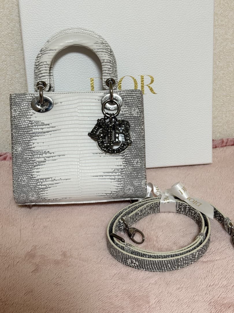 Christian Dior Lady Dior Himalayan Lizard Small Size M0531RLFFX-09EU image 7