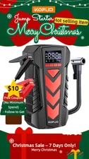 Christmas Gifts Portable Car Battery Jump Starter Charger with Air Compressors