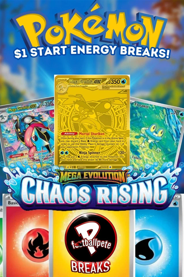 💫🥷$1 START CHAOS RISING ENERGY BREAKS!🥷💫 W/PFOOTBALL