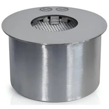 Bruciatore Bioetanolo Tondo Acciaio Ø17 1,5L da Incasso per Biocamino