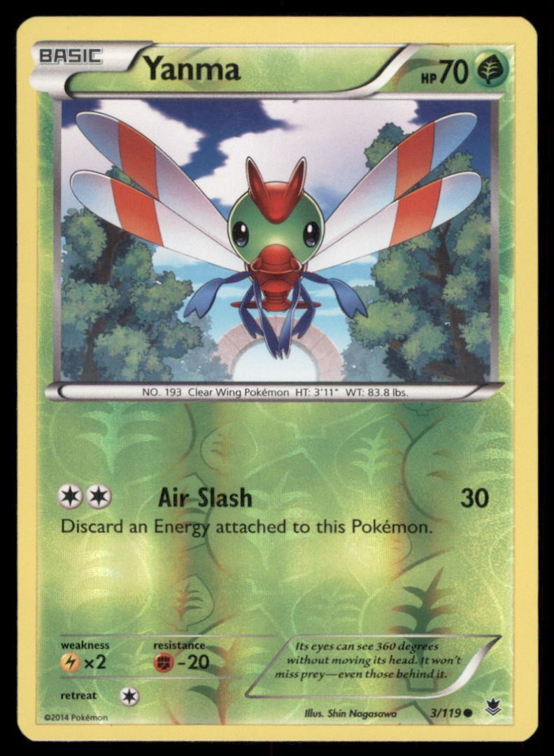 Pokemon TCG Yanma 3/119 Reverse Holo