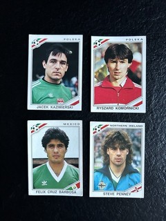 4 STICKERS PANINI MEXICO 86