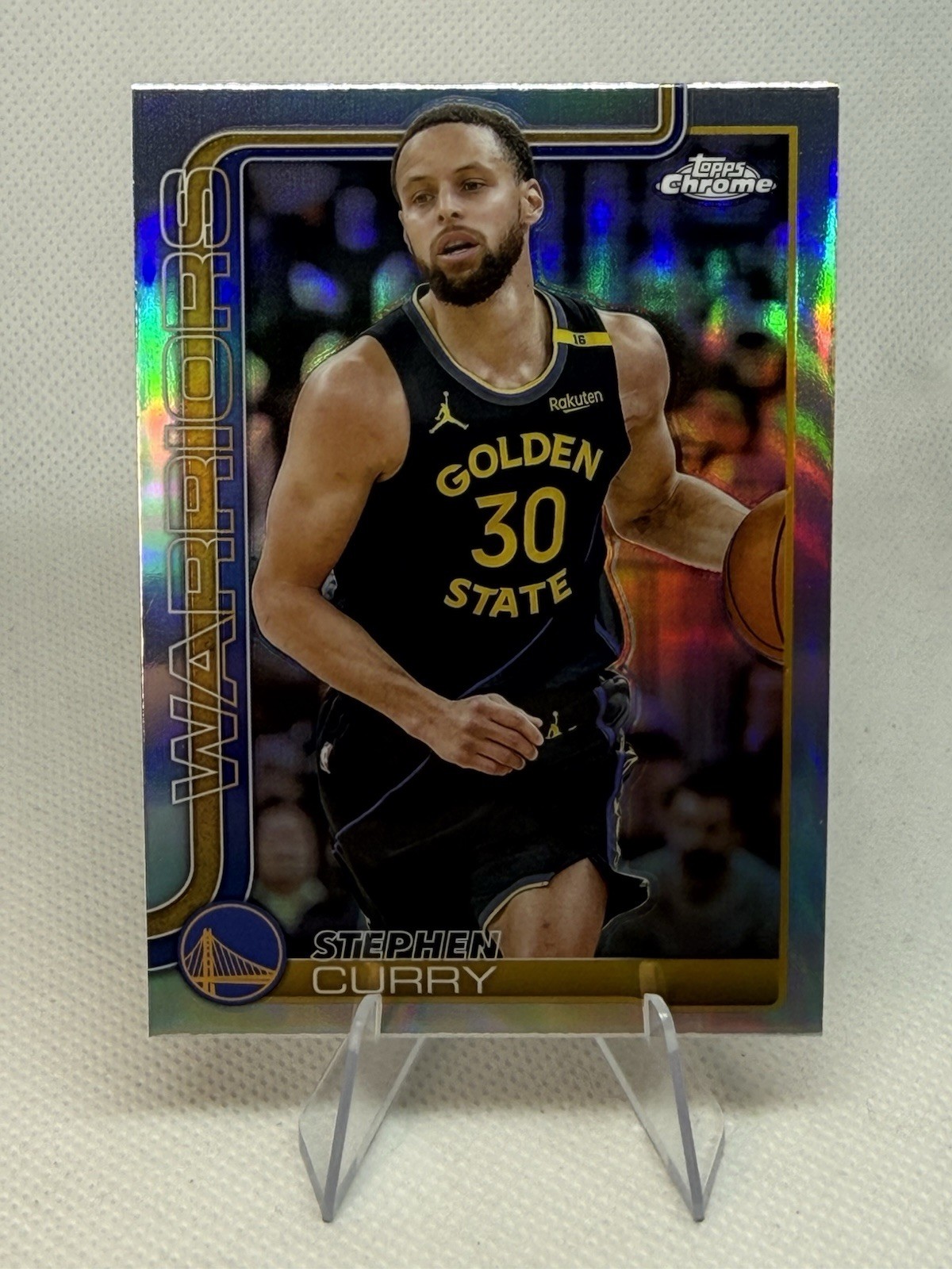 STEPHEN CURRY 2025-26 Topps Chrome #201 Silver Refractor - Clean