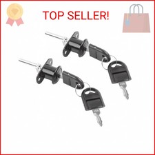 HOWDIA 2 Pcs - Drawer Lock Cabinet Locks with Keys, Zinc Alloy Desk Locks File C