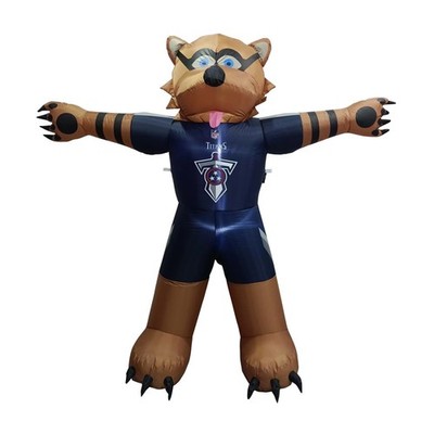 Tennessee Titans NFL  7 Ft Tall Inflatable T-Rac Mascot for Tailgating or Yard