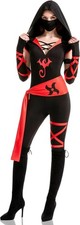 Adult Women Ninja Costume, Deluxe Ninja Costume Set for Halloween