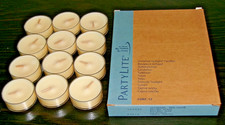 PartyLite One Box (12) GOLDEN BIRCH Tealight Candles V04336
