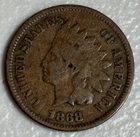 1868 INDIAN HEAD PENNY CENT IS COIN