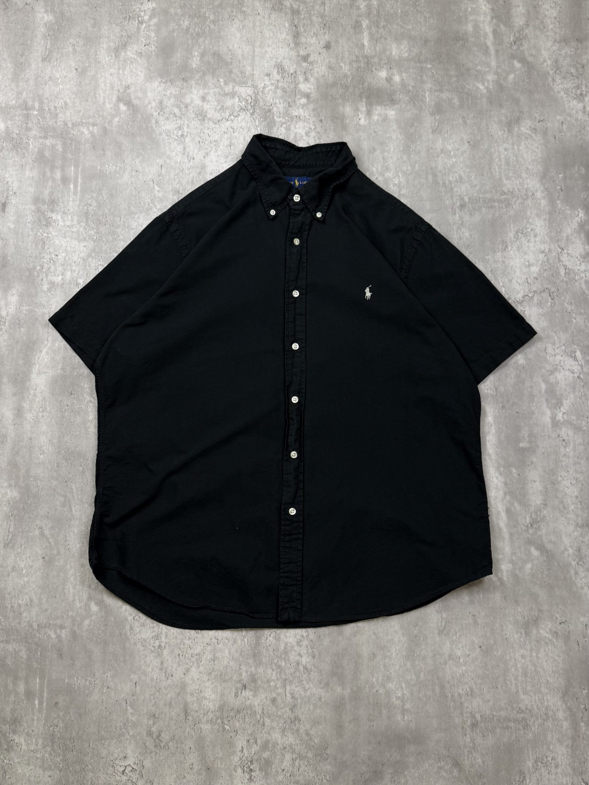 Vintage Polo Ralph Lauren Embroidered Pony Short Sleeve Button Up Shirt Size XL