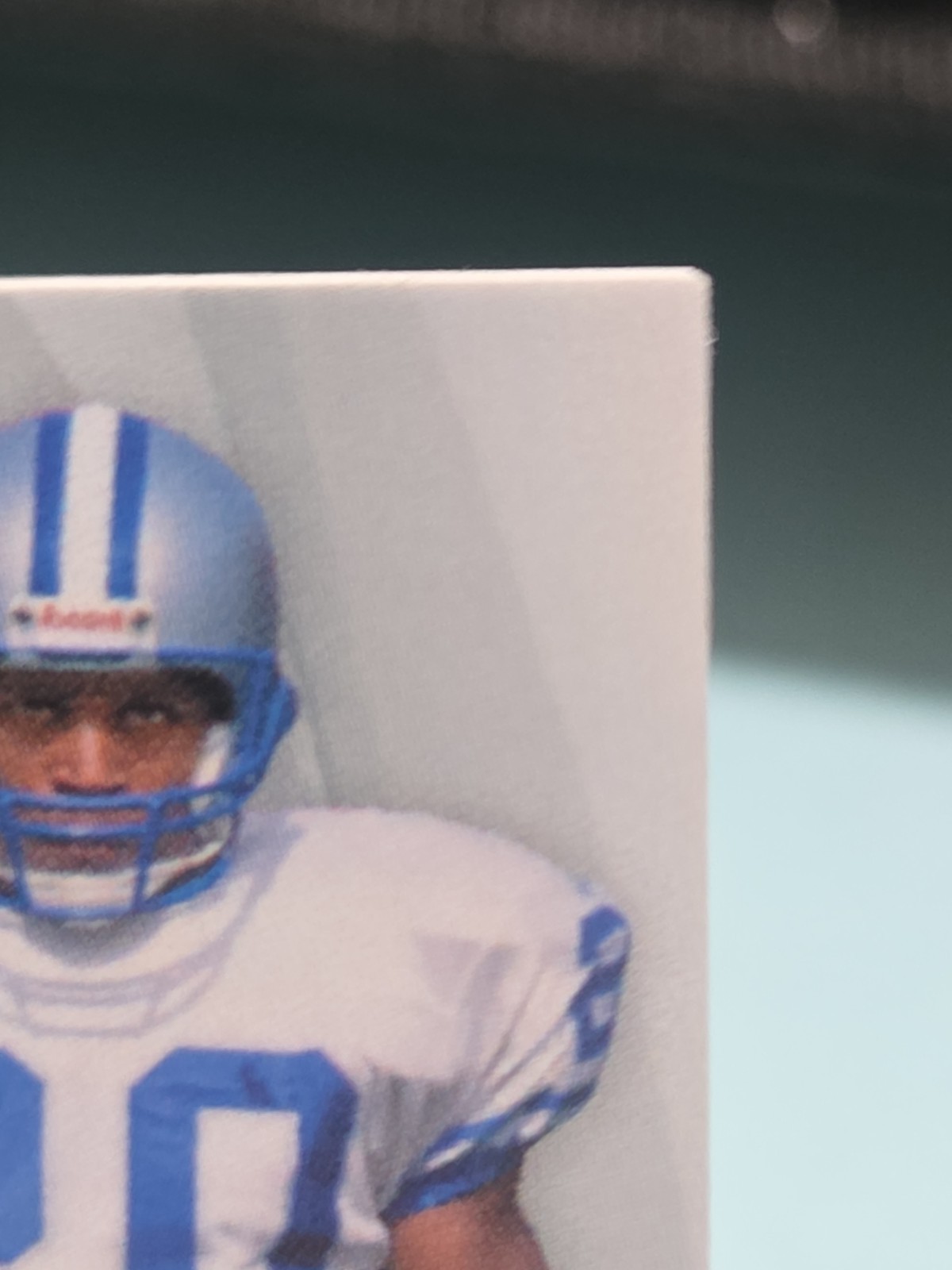 2025 Barry Sanders & Emmitt Smith Leaf In The Game Used Dual Jersey Auto 5/8 view 5