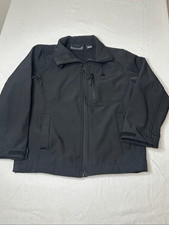 Snozu Toddler Black Performance Soft Shell Full Zip Windbreaker Jacket Size 7