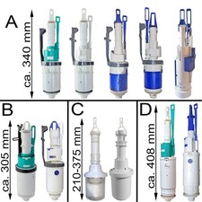 Geberit Unterputz Spülkasten Ersatzteile: Heberglocke, Ablaufventil, Spülventil