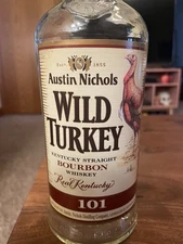 Vintage Wild Turkey 101 Empty Bottle - Austin Nichols Era