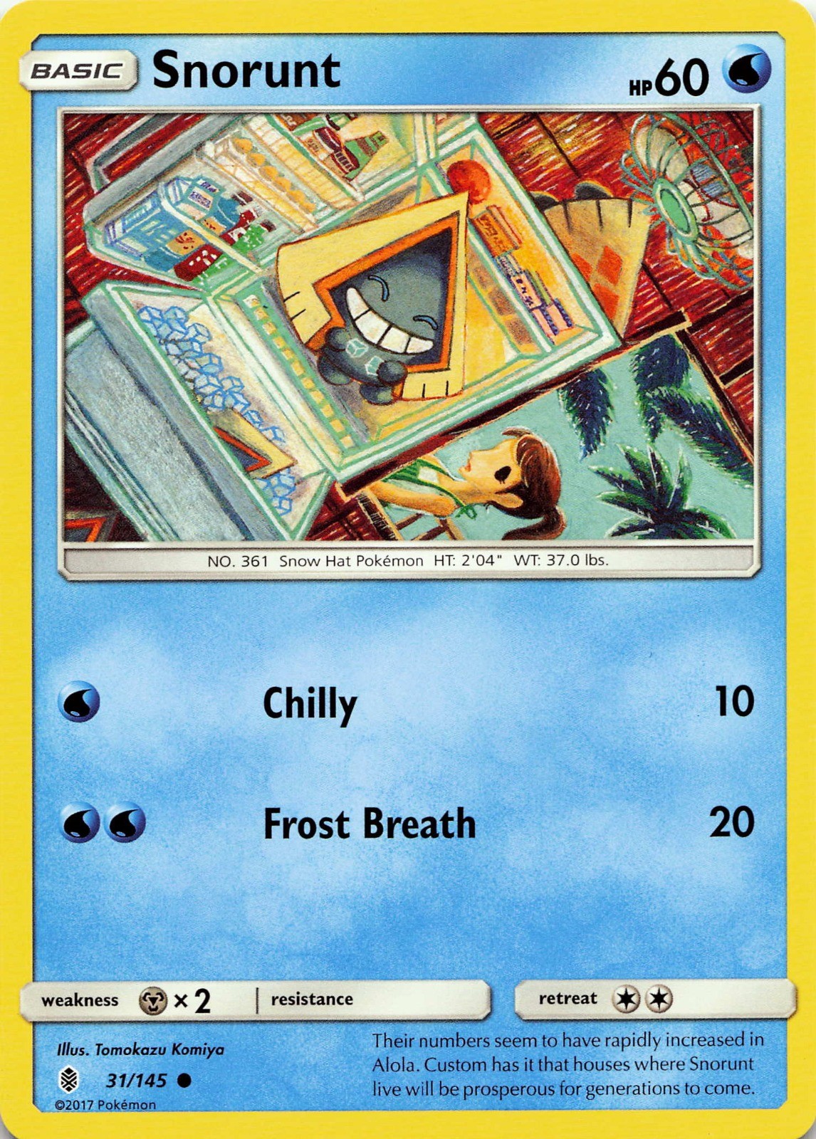 Pokémon TCG Snorunt #31/145 SM - Guardians Rising NM