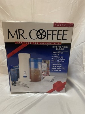 Mr. Coffee TM1TK Iced Tea Maker Set, 2 qt Pitcher, 4 Tumblers, Spoons