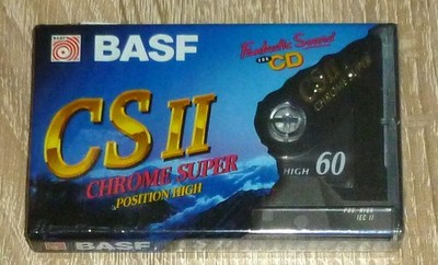 BASF  CASSETTE  CS II  60  NEU, NOCH IN FOLIE,   OVP