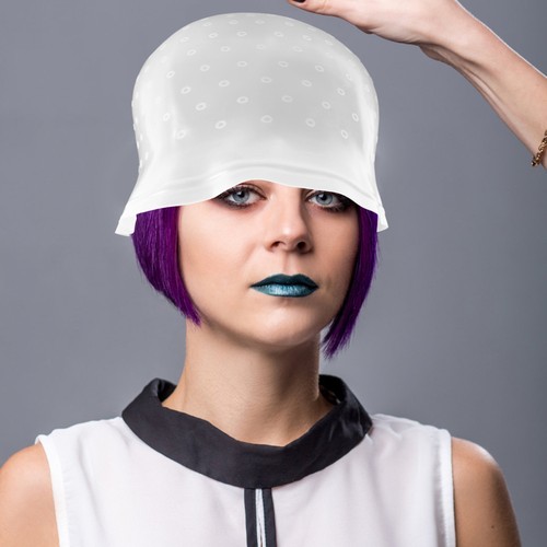 2 Sets Reusable Silicone Hair Dye Cap with Needle for Highlights Random Colors - Imagen 5 de 12